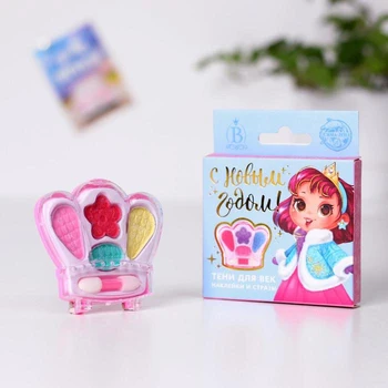 

Children's shadows "Happy New Year" + stickers, rhinestones