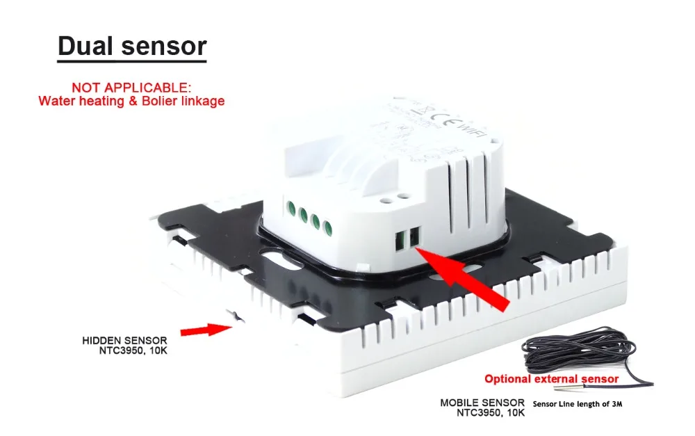 内置和外置传感接图 外置传感器可选