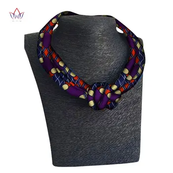 

African Print Necklace Ankara Print Necklace African Ethnic Handmade Jewellery African Cotton Fabric Jewellery For Women WYB378