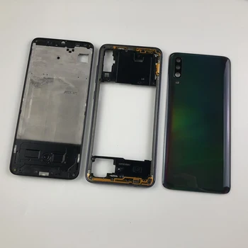 

Housing For SAMSUNG Galaxy A70 2019 A705 SM-A705F A705DS Middle Frame Front Plate Bezel+Rear Case Battery Back Cover+Camera Lens