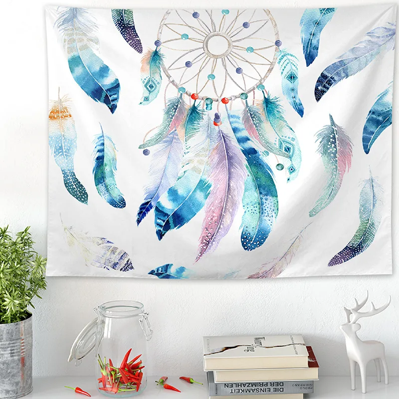 

European Landscape Plant Flower Wall Tapestry Background Cloth Bedroom Living Room Tapestry Beach Towel