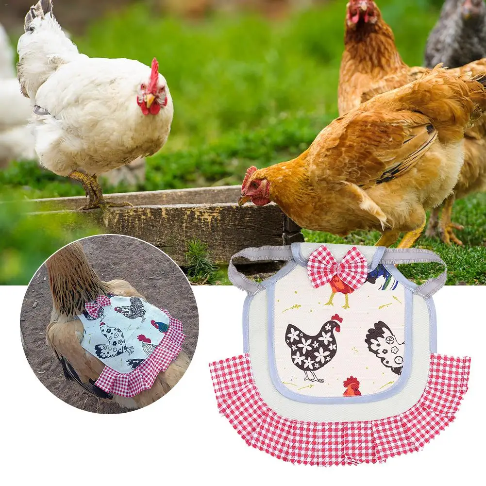 Poultry Hen Saddle Decoration Apron Feather Protection Holder Chicken Duck Wings Back Protector Farm Supplies