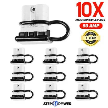 

10x Style Plug 50 Amp with Dust Cap 12-24V 6AWG DC Connector