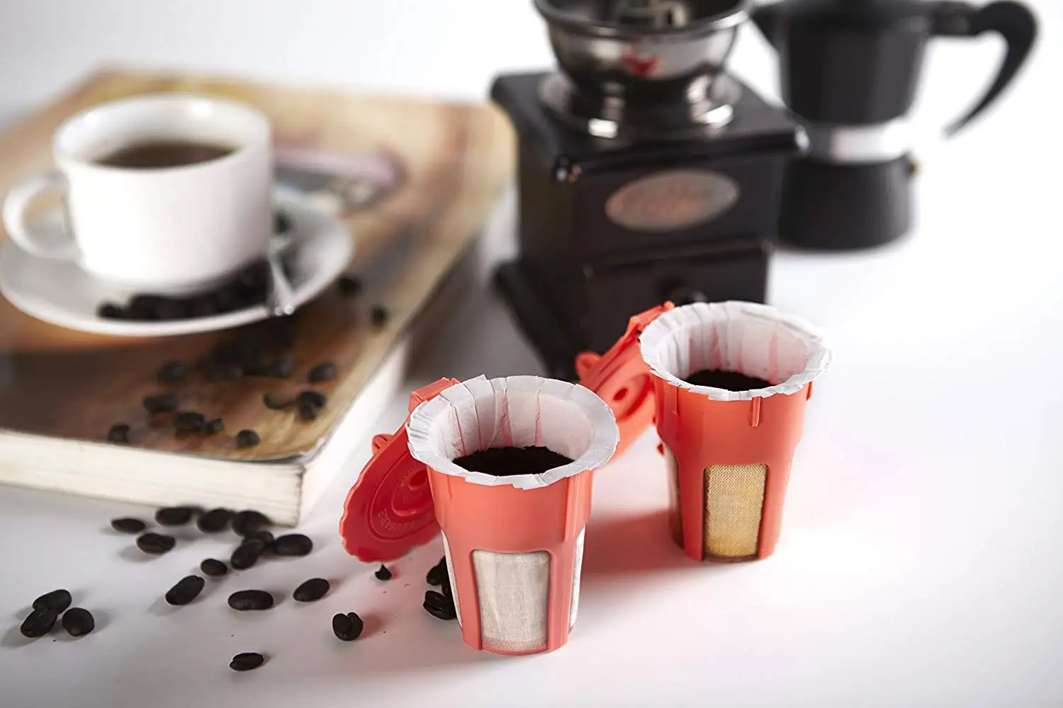 

100pcs/set Coffee Paper Filters Fits For Keurig K-Cup 2.0 Large Size White Filter Paper Coffee Paper Bowl