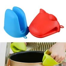 2 шт Мини перчатки-Прихватки силиконовые термостойкие кухонные прихватки рукавицы Potholder Luva De Cozinha рукавицы для выпечки держатель горшка