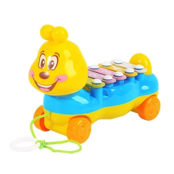 

musical toy Cartoon Caterpillar Xylophone Toy Hand Knock Kids Piano Toy Musical Instrument Educational Music Toy for Children