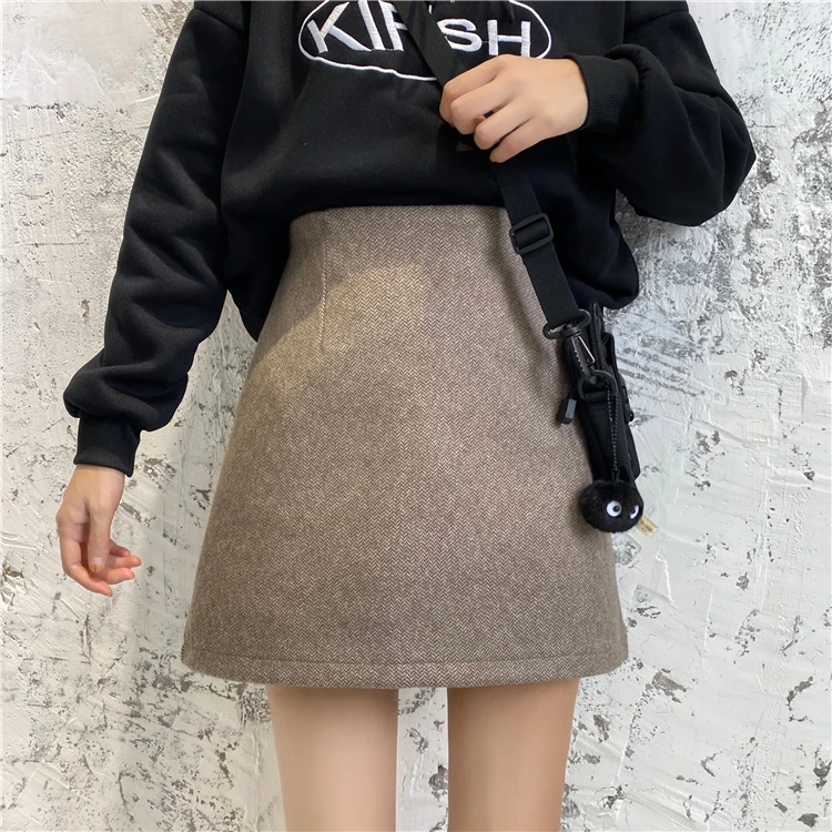 Мини-юбка женская однотонная простая Harajuku юбка с высокой талией Женская корейская мода все Mach уличная женская элегантная шикарная горячая распродажа