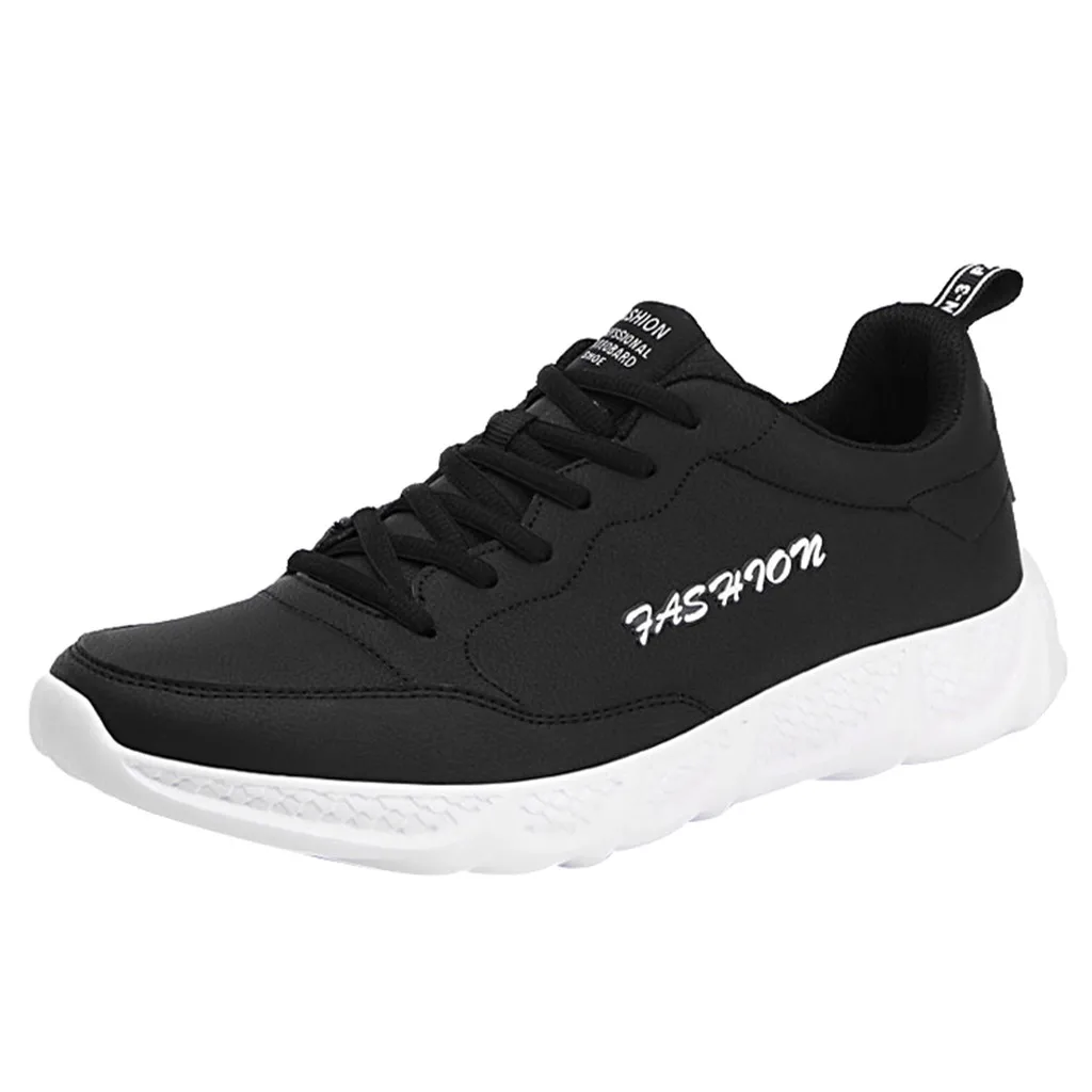 

SAGACE Shoes PU Summer Haragufeng Korean Trend lace-up Fashion Casual Sports Shoes Men's Sneakers Running Shoes 2020 X1226