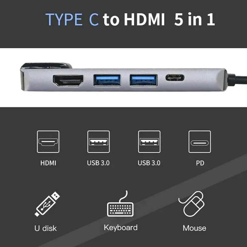 Type-c док-станция usb-c концентратор Macbook к Hdmi Pd Rj453.0hub особенность O4K2