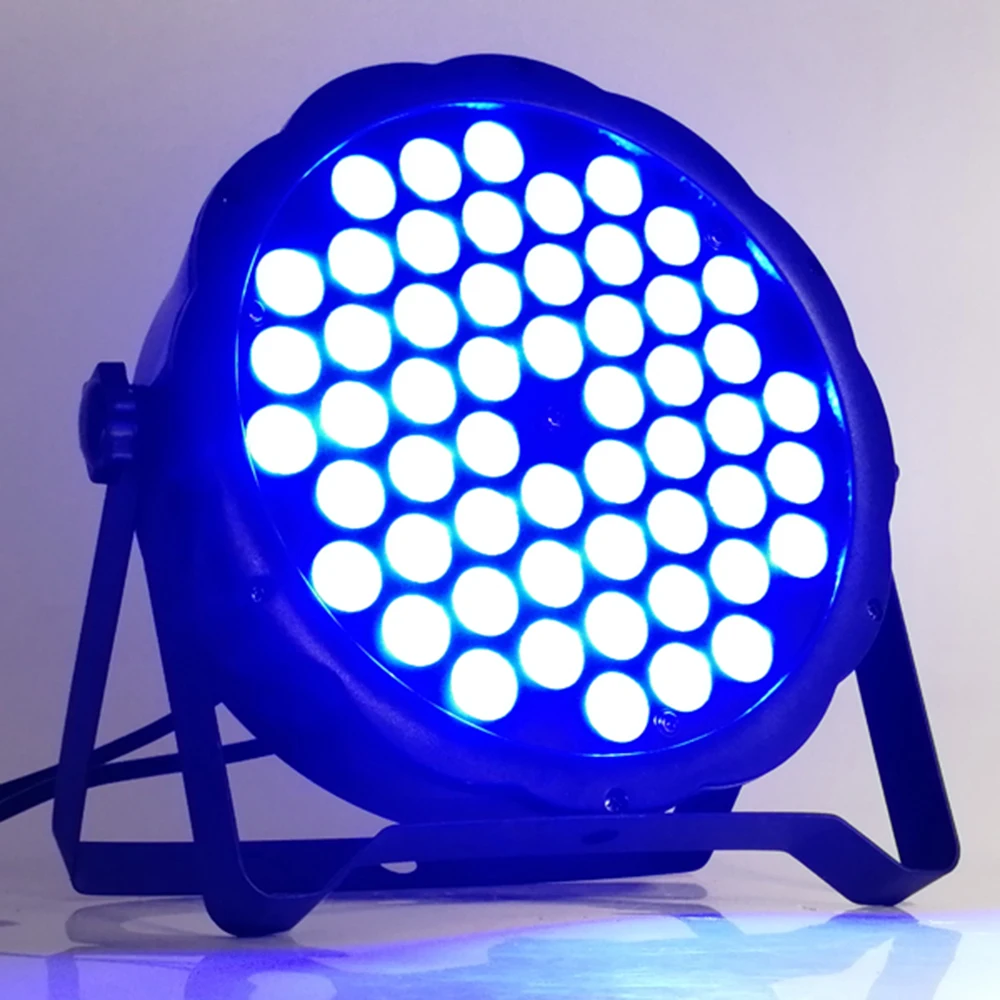 4 шт./54x3 Вт светодиодные лампы rgb 3 в 1 dmx512 flat par Профессиональное светодиодное
