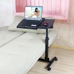 Bureau d'ordinateur à roulettes noires, mobilier de Bureau moderne et Simple pour ordinateur portable OF50ZZ 