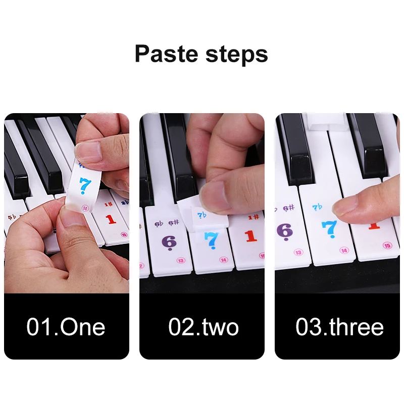 Piano Clavier Autocollants 37/49/61 Touches Spéciale Clavier De Piano  Électronique Piano À Main Clé Autocollants Notation Personnel Film  Autocollant - Pièces Et Accessoires - AliExpress