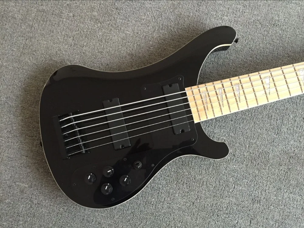 Завод+ рикенбэк на заказ 6 струн 4003 бас гитара черный бас-гитара rickenbacker 6 струн 4003 fireglo бас