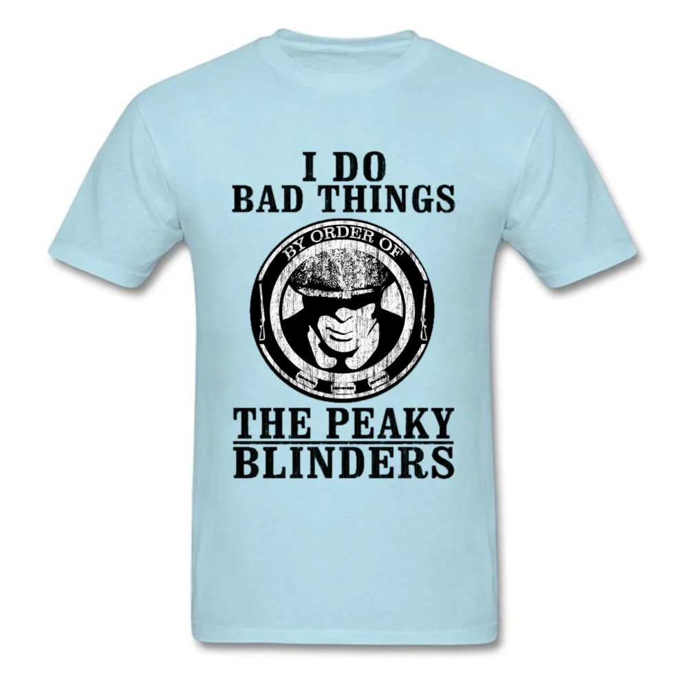 Мужская синяя футболка новая мода на заказ от Peaky blinds 100% хлопок Футболка с