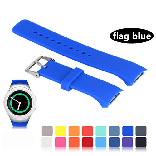 Strap For Samsung Galaxy Gear S2 band R720 R730 Smart Watch Band Silicone wrist bracelet correa watchband belt Accessories