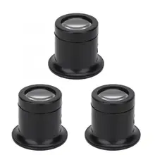 3 шт. 10X анти-ослепительный ремонт часов Лупа Высокое качество Ремонт лупа ювелирные изделия в виде объектива часы обслуживание увеличительное стекло тоже