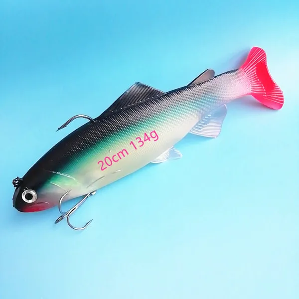 20cm/30cm 134g/300g big game 3D plastic lures soft lures Silicone Bait for  fishing artificial isca pesca