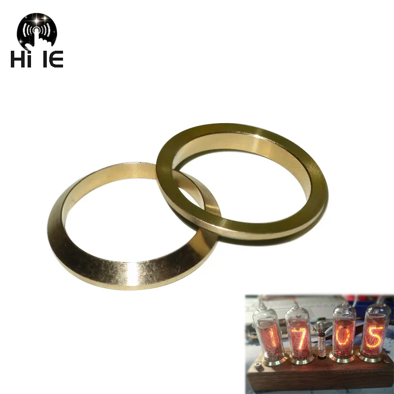 Decorative Copper Ring for IN14 IN8 IN8-2 IN-8 Glow Tube Fluorescent Tube Nixie 2pcs