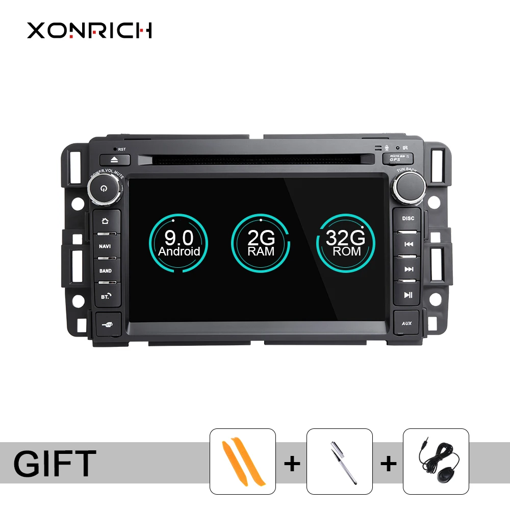 

1 din Android 9.0 Car Multimedia player Car DVD GPS Radio For GMC Chevrolet Chevy Yukon Sierra Tahoe Acadia Suburban navigation