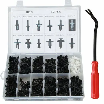 

350Pcs Boxed Snap General Body Panel Lining Interior Main Body Snap Rivet Fasteners Trim Moulding Clip Screwdriver