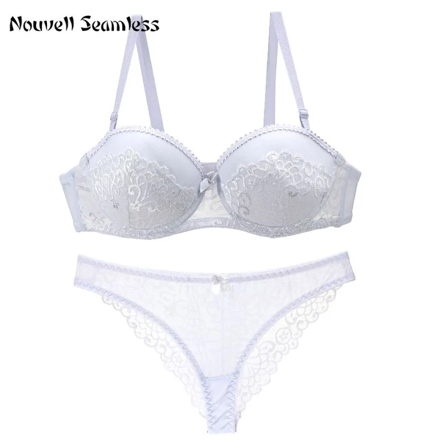 Nouvelle Seamless Luxury Sexy Thong French Lace Embroidery Lingerie For  Womens Push Up Bra and Panty Sets Underwear - AliExpress