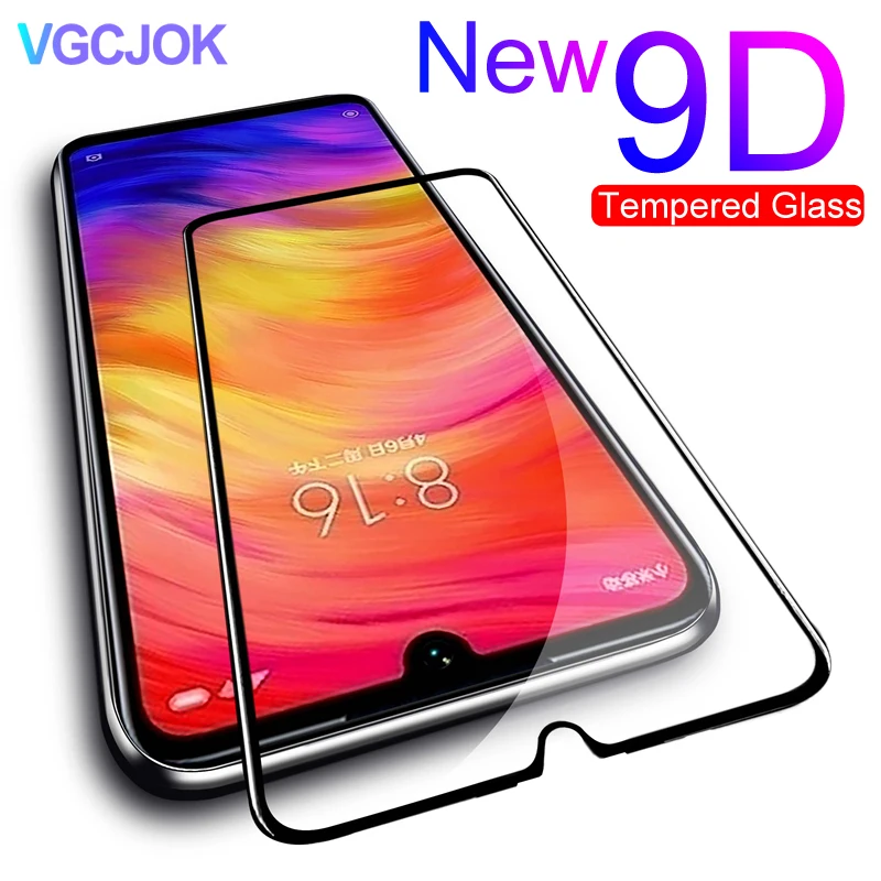Закаленное стекло 9D для Xiaomi Redmi 7A 8A 6A S2 Защитное экрана Note 6 7 8 Pro 8T защитная