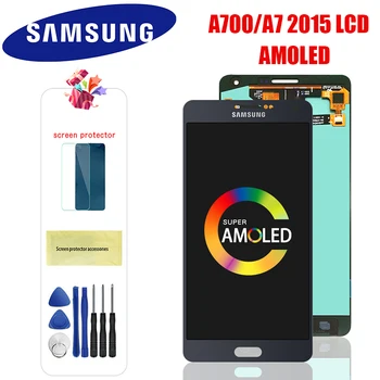 

Super AMOLED 5.5" LCD For SAMSUNG Galaxy A700 LCD Touch Screen Digitizer For SAMSUNG A7 2015 Display A700H A700F A700S A700K