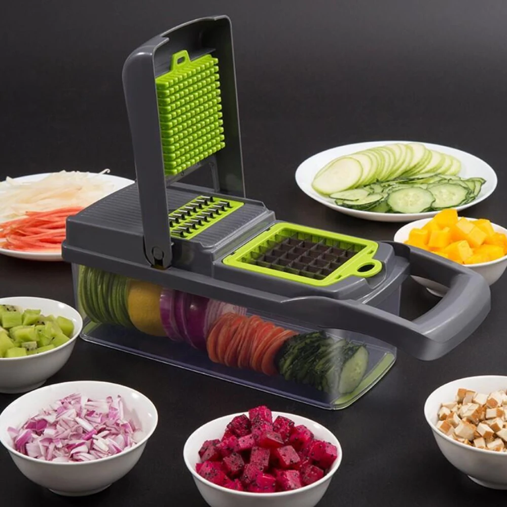 

Vegetable Fruit Slicer Grater Cutter Peeler Multifunctional Potato Peeler Carrot Grater Drain Basket Kitchen Tools Shredders