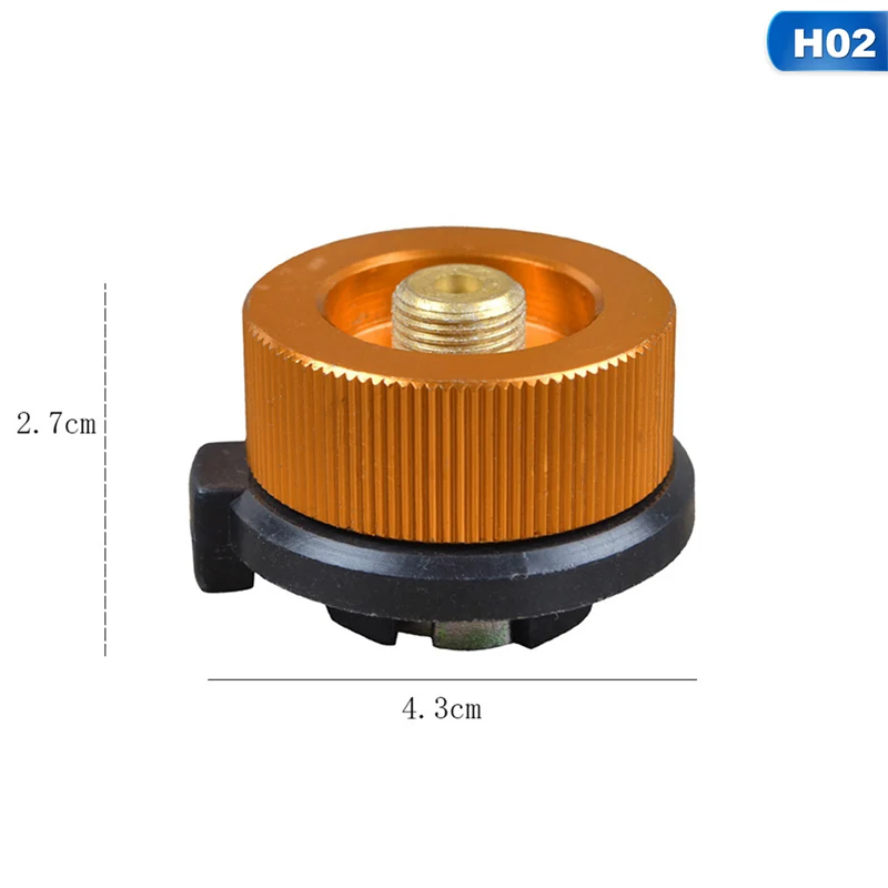 Наружная газовая горелка для кемпинга печка дозаправка пропаном адаптер для горелки LPG плоский цилиндрический резервуар муфта бутылка адаптер Сохранить - Цвет: 02
