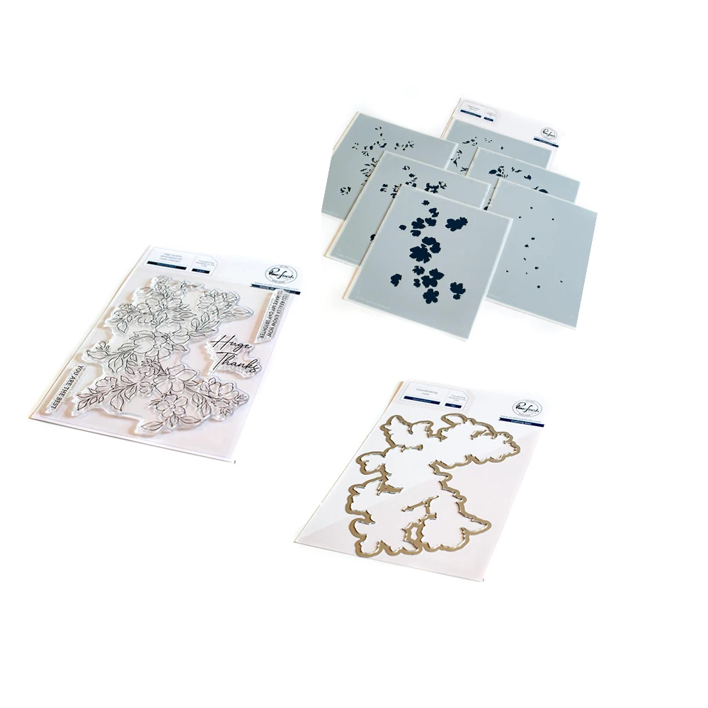 

Studio Flowering Branches Layered Metal Cutting Mold and Stamps Scrapbook Album Decoration Diy Handmade New Style 2021