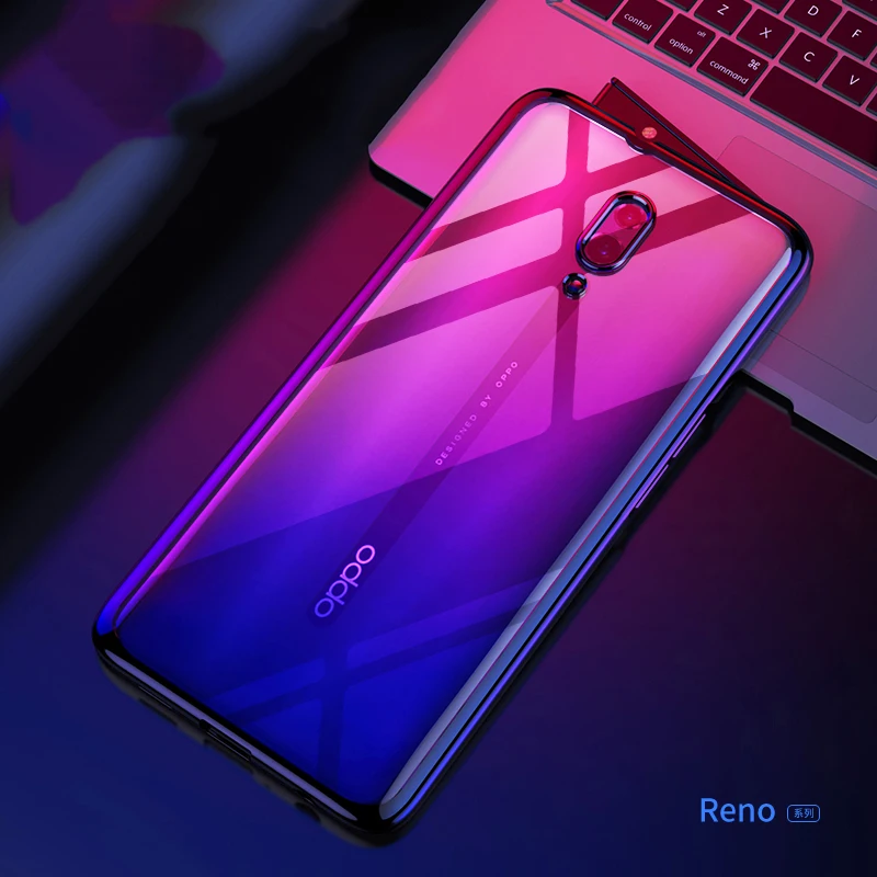 Роскошный чехол GKK для OPPO Reno 10X Zoom 2 в 1 прозрачное покрытие TPU задняя крышка Coque