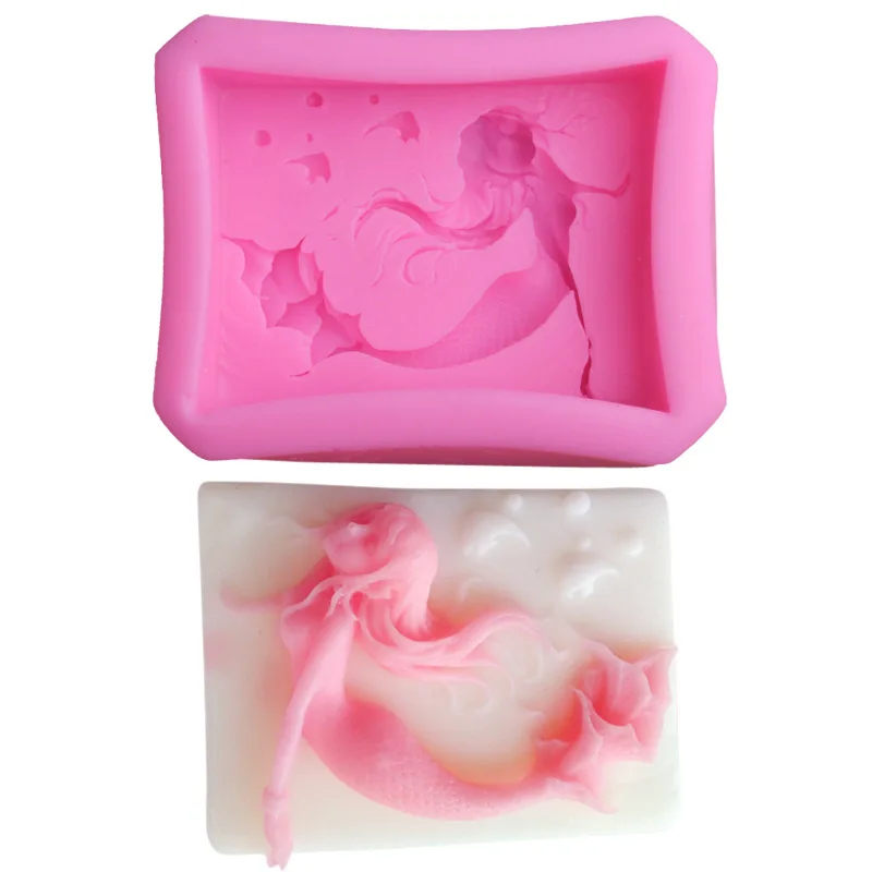 3.1 Inch Mermaid Fish Craft Art Mold Silicone Soap Mold Soap Diy Mould