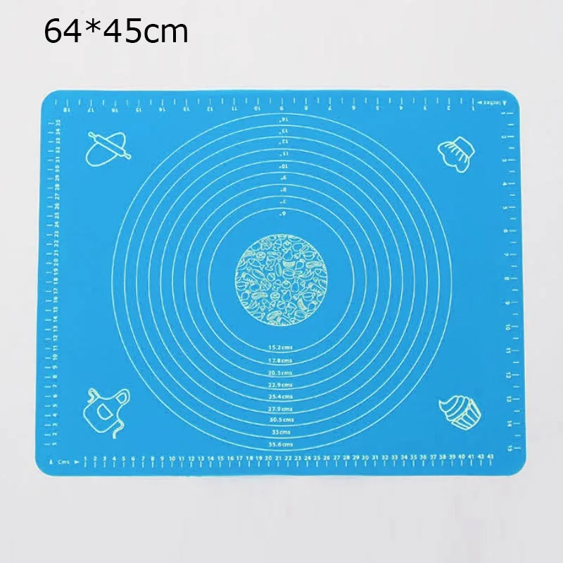 A Силиконовый коврик для выпечки утолщение муки прокатки весы коврик для разминания теста коврик для выпечки Кондитерские Циновка для роллов DIY торт жаропрочный вкладыш - Цвет: A