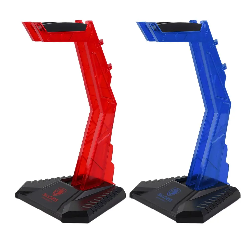 Universal Professional Gaming Gamer Headphone Headset Hanger Bracket Headphone Holder Shelf Rack Stand Red Blue