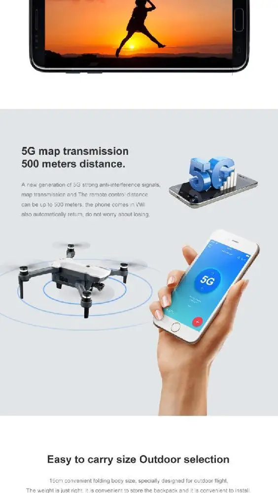 CG028 4K HD 16 мегапиксельная воздушная Дрон с 5G передача изображения gps позиционирование складной Радиоуправляемый квадрокоптер