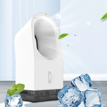 

Bladeless Air Condition Fan Mini Mini Air Cooler Cooling Fan Air Conditioner Home Outdoor Office Portable Humidification