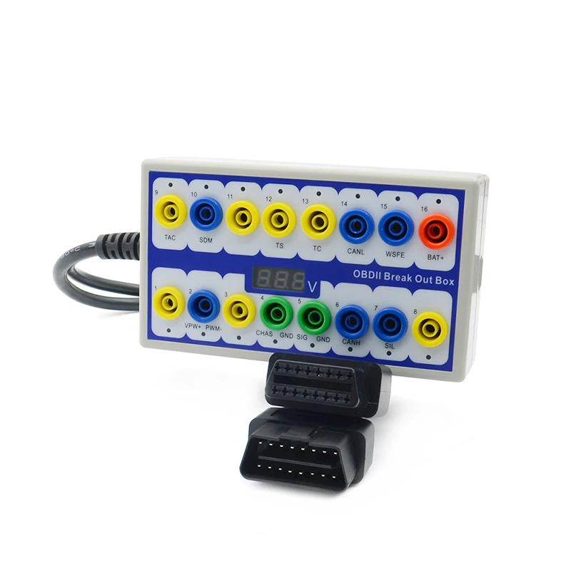 OBDII 브레이크 아웃 박스, 자동차 OBD2 브레이크 아웃 박스, 자동차 프로토콜 감지기, 자동 테스트 박스, 자동차 커넥터, 자동차 감지기