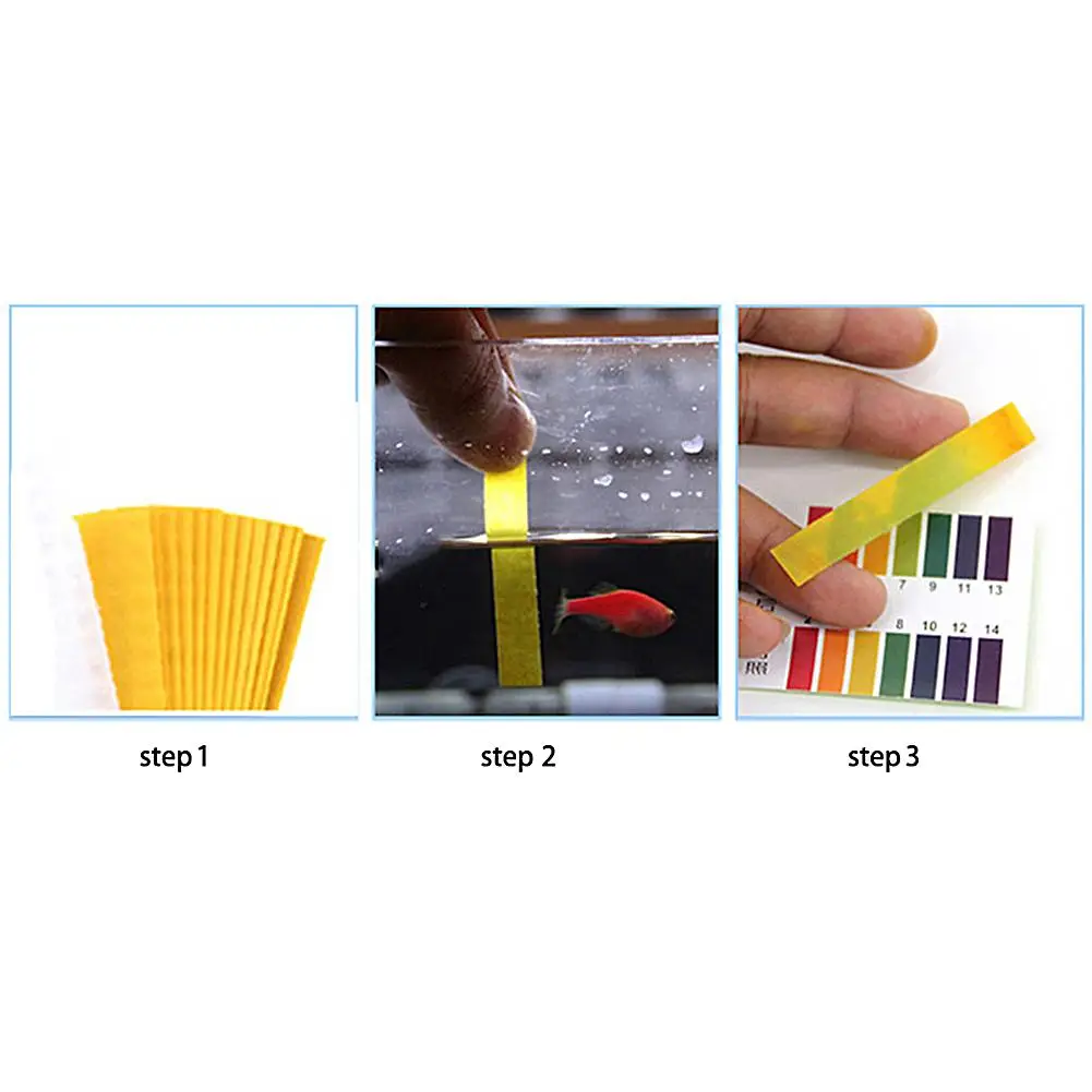 80 Strips PH Test Strip Aquarium Pond Water Testing PH Litmus Paper Full Range Alkaline Acid 1-14 Test Paper Litmus