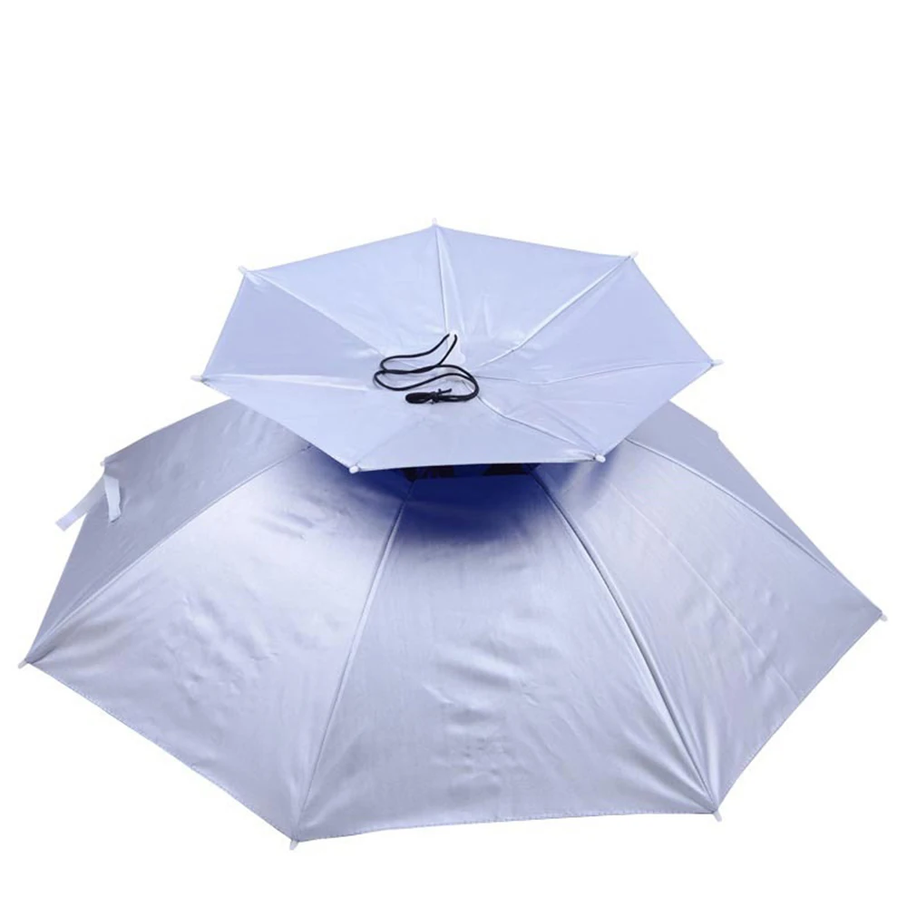 

Portable Anti-Ultraviolet Light Rain Shade Head-Mounted Double-Deck Umbrella For Outdoor Fishing