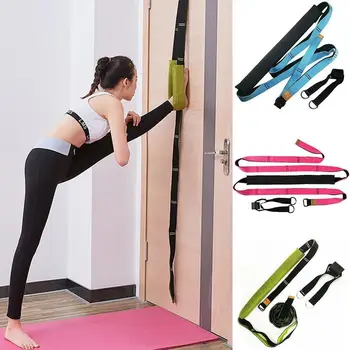 

Long Portable Yoga Rope Polyester Cotton Adjustable D-Ring Waist Leg Fitness Dance Training Door Card Yoga Belts Unisex