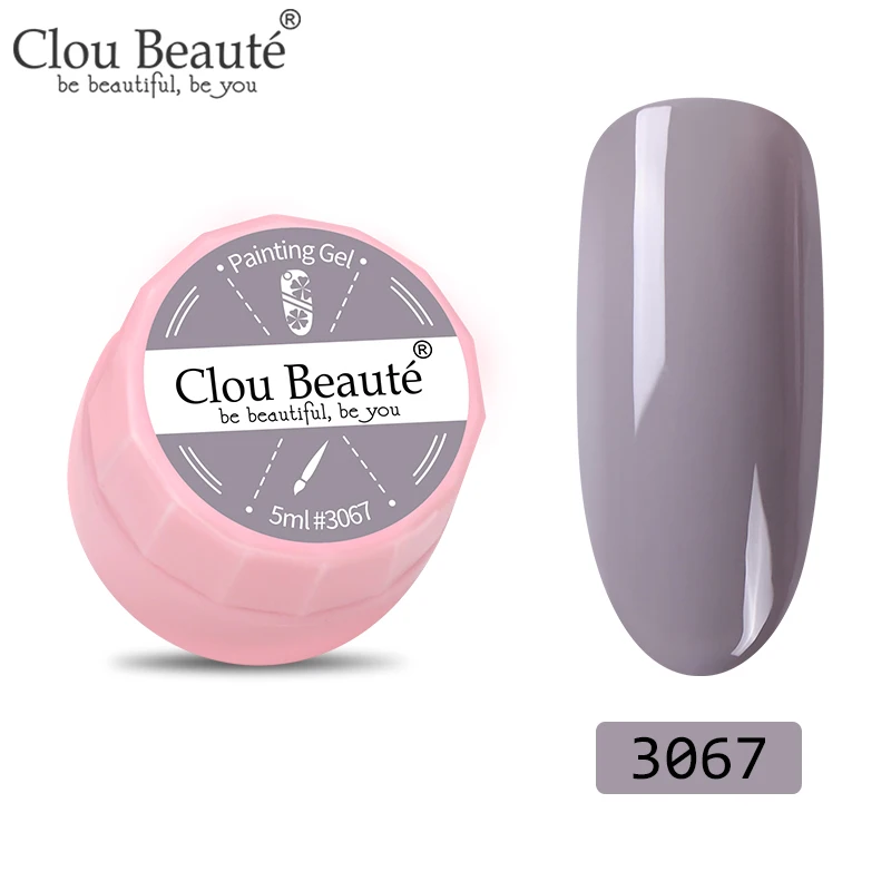 Clou Beaute 72 цвета гель-краска УФ/светодиодный гель для ногтей замачиваемый дизайн ногтей светодиодный лак для ногтей УФ-гель для ногтей DIY Краска паук гель лак - Цвет: 3067