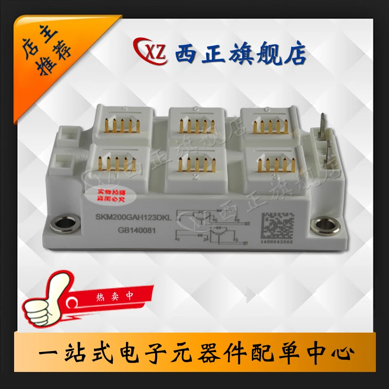 

[Brand New Power] Inverter IGBT SKM200GAH123DKL-Straight Connector Shoot Currently Available