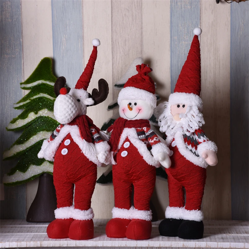 

Christmas Santa Claus Doll Christmas Decorations For Home Merry Christmas Natal Ornaments Xmas Garden Decoration New Year Gift