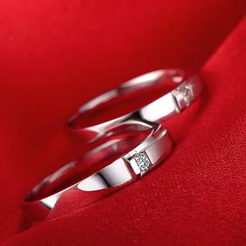 

18ct Gold Diamond Couple Set Rings Wedding Bands Engagement Rings for Men Women Free DHL Shipping