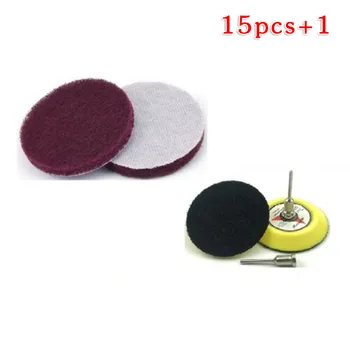 

15pcs Polishing Pads With Tray Hook & Loop Cleaner Grinding Sanding disc