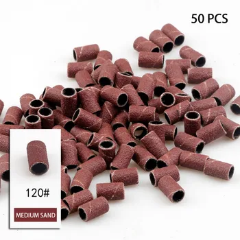 

50Pcs Nail file Drum Sanding Kit 80# 120# 180# Nail Drill Bits Abrasive Tools Dremel Accessories Sandpaper Shank Rotary Tools...