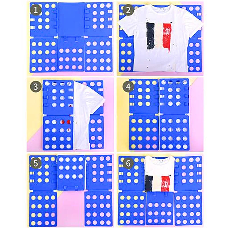 Souarts T shirt Clothes Folder Clothing Folding Board Flip Fold Laundry Organizer Easy and Fast for Kid and Adult to Fold Clothes 