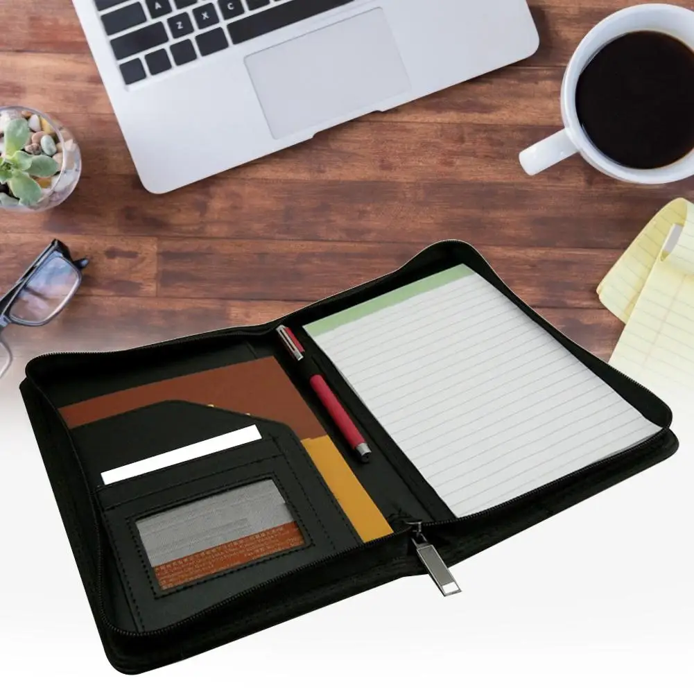 Бизнес-чехол A5 Manager Padfolio многофункциональный высококачественный ПУ синтетическая кожа портфель блокноты