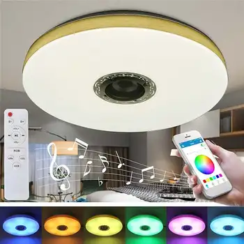 

ARILUX 38cm Modern Dimmable LED Ceiling Lamp RGBW WiFi Music Smart Ceiling Light 220VAPP+Remote Control Lantern Indoor Lamp