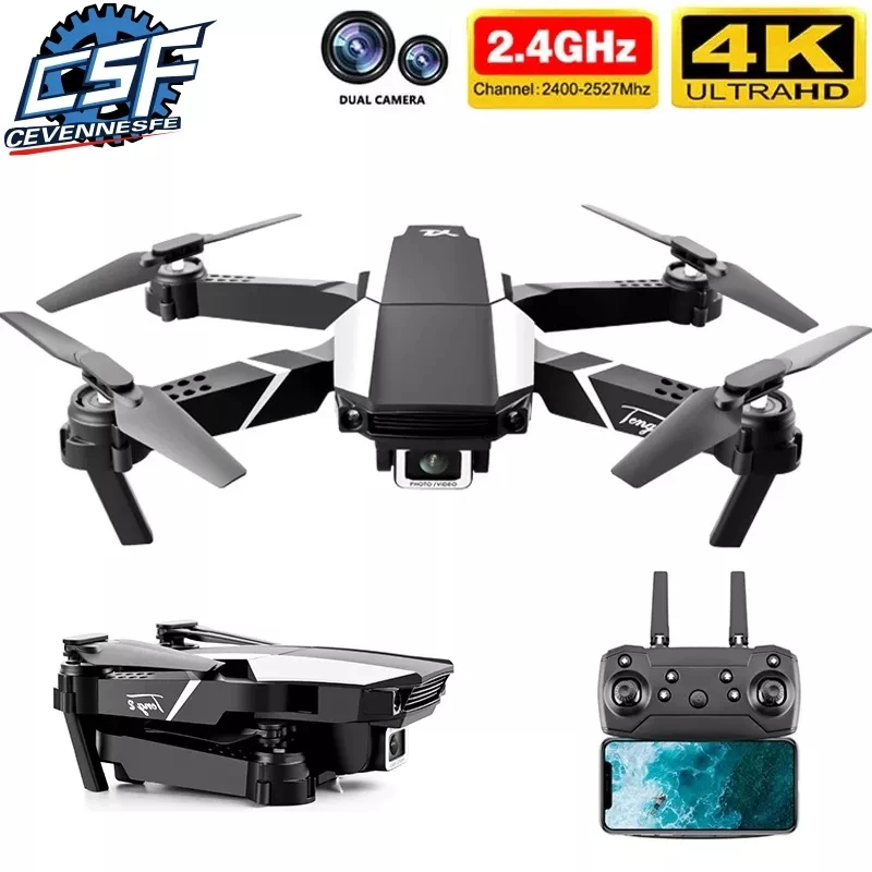 Квадрокоптер S62 складной 4K HD 2021 P Wi-Fi Fpv | Игрушки и хобби
